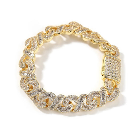 Glimmer Gold Cuban Bracelet