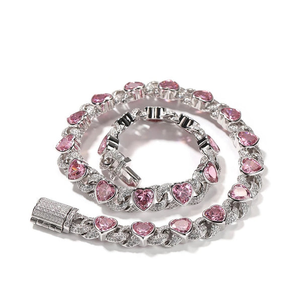 Heart Cuban Necklace